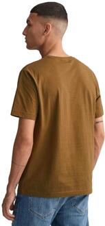 Gant Heren T-shirts - Bruin
