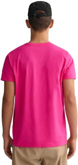 Gant Heren T-shirts - Roze - maat M