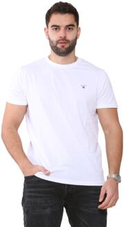 Gant Heren T-shirts - Wit - maat 3XL