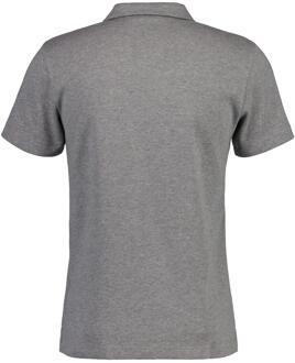 Gant Heren Textured Waffle Pique Poloshirt (Grijs) - M