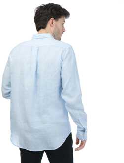 Gant Herenoverhemd Gant Regular Linnen in Blauw