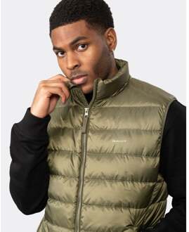Gant Herenshort Down Gilet Donkergroen - M