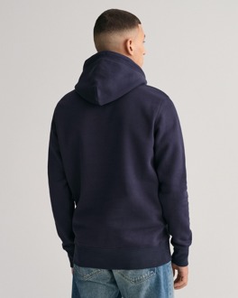 Gant Hoodie heren shield hoodie 2007058/433 - maat L Donkerblauw