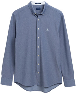 Gant Katoenen reguliere overhemd Gant , Blue , Heren - XL