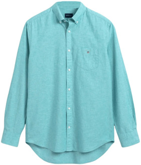 Gant Klassiek Gesneden Overhemd Gant , Blue , Heren - XL