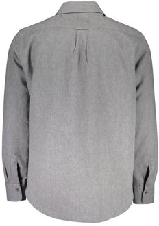 Gant Klassieke Flanellen Overhemd Lange Mouwen Grijs - 2XL