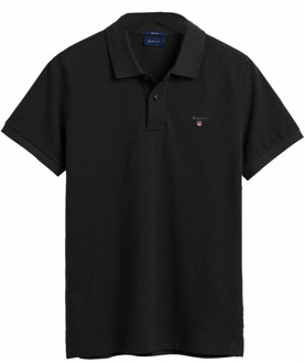Gant Klassieke Polo Shirt Gant , Black , Heren - 2Xl,Xl,L,M