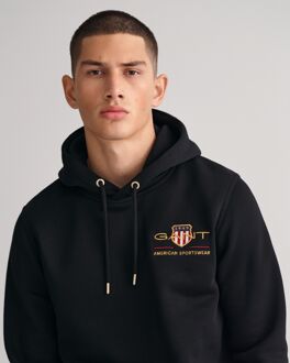 Gant Medium Archive Shield hoodie voor heren, zwart - XS
