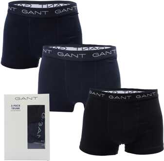 Gant Men's Gant 3 Pack of Trunks in Blue Blauw