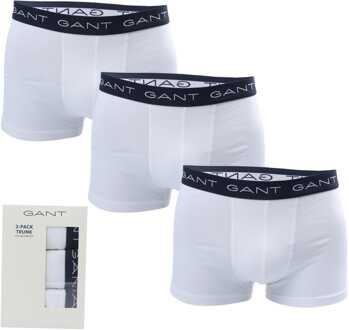 Gant Men's Gant 3 Pack of Trunks in White Wit