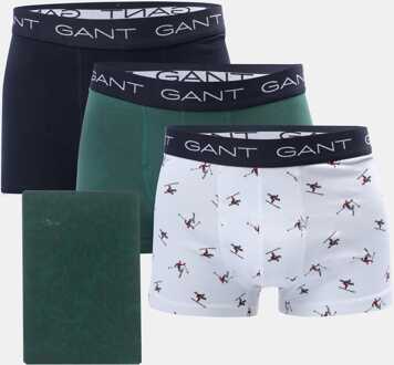 Gant Men's Gant 3 Pack of Trunks in White Wit