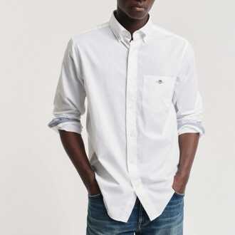 Gant Men's Gant Archive Shield Poplin Shirt in White Wit