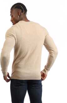 Gant Men's Gant Lambswool Blend Crewneck Sweatshirt in Khaki Taupe