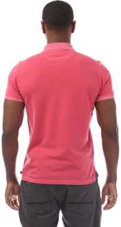 Gant Men's Gant Sunfaded Piqué Polo Shirt in Pink - maat Roze