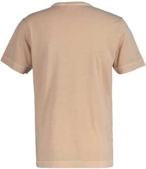 Gant Men's Gant Sunfaded Short Sleeves T-Shirt in Beige - maat XL