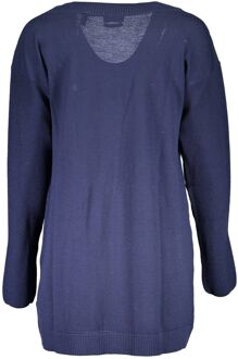 Gant Merino Wol Cardigan V-hals Relaxed Fit - maat Donkerblauw