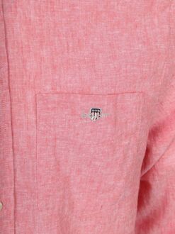Gant Overhemd Cotton Linen Roze - 3XL,L,M,XL,XXL