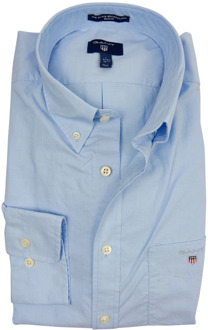 Gant overhemd regular fit Blauw (3046400 - 420N) Gant , Blauw , Heren - M,3Xl