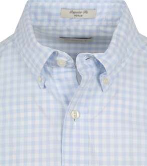 Gant Overhemd Short Sleeve Lichtblauw - 3XL,L,M,XL,XXL