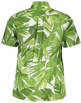 Gant Palmblad Print Shirt Wit