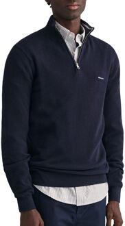 Gant Pique Sweatshirt Gant , Blue , Heren - M/L,S/M