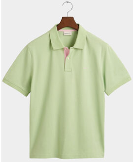 Gant Polo korte mouw contrast pique ss rugger 2062026/342 Groen