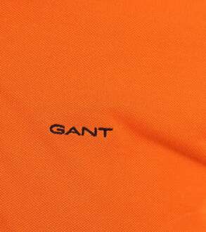 Gant Polo Piqué Rugger Oranje - L