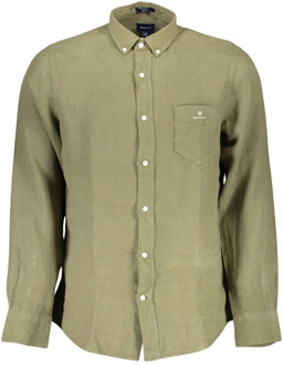 Gant Polo Shirts Gant , Green , Heren