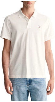 Gant Polo Shirts Gant , White , Heren - 2Xl,Xl,L,M,4Xl,3Xl