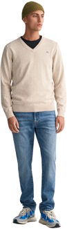 Gant Pullover classic cotton v-neck 8030562/291 Beige