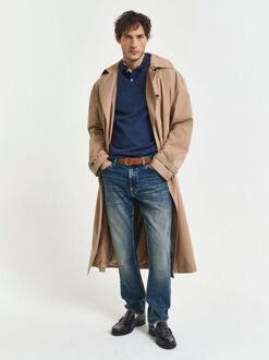 Gant Pullover V-Hals Jeans Blauw Donkerblauw - M