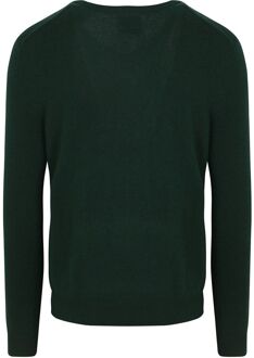 Gant Pullover V-Hals Woolblend Donkergroen - M