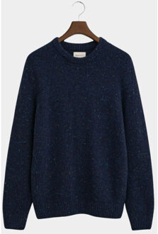 Gant Pullover wool blend neps c-neck 8040230/433 Blauw - XXL