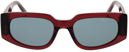 Gant Rechthoekige Montuur Zonnebril Bruin