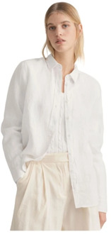 Gant Regular Linnen Overhemd in Chambray Gant , White , Dames - S,3Xl