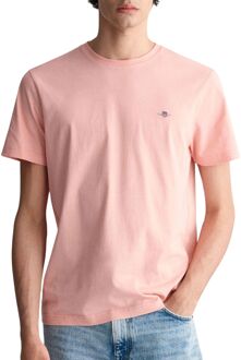 Gant Schild T-shirt Top Gant , Pink , Heren - Xl,L,M,S