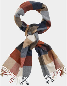 Gant Shawl wool multi checked scarf 9920250/623 Rood - One size