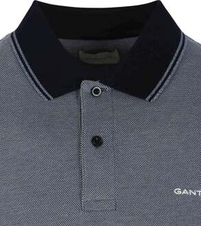 Gant Shield Oxford Piqué Poloshirt Navy Donkerblauw - 3XL,L,M,XL,XXL