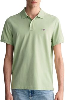 Gant Shield Pique Polo Heren groen - L