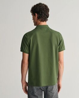 Gant Shield Piqué Poloshirt Donkergroen - L,M