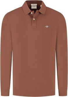 Gant Shield Piqué Rugger Longsleeve Polo Heren - XL