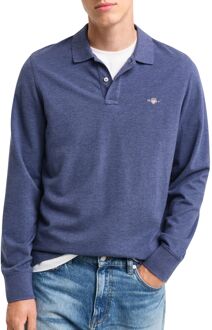 Gant Shield Piqué Rugger Longsleeve Polo Heren - XXL