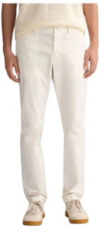 Gant Slim Fit Chino Broek Hallden Gant , White , Heren - W31,W30,W36,W32,W38,W40