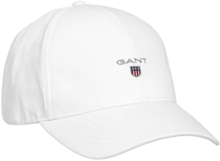 Gant Stijlvolle Katoenen Twill Cap Accessoire Gant , White , Heren - ONE Size