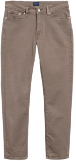 Gant Stretchy Slim-Fit Jeans Gant , Brown , Heren - W33,W29