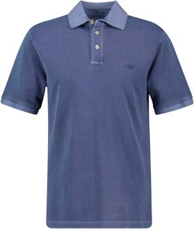 Gant Sunfaded Polo T-shirt - maat Blauw