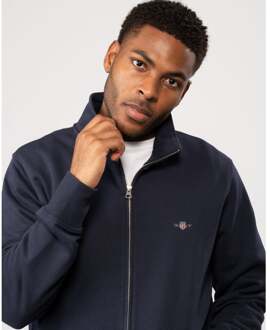 Gant Sweater shield full zip sweat 2008006/433 Donkerblauw