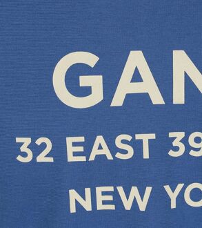 Gant T-shirt Graphic Logo Rich Blauw