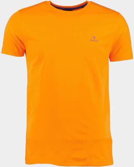 Gant T-shirt korte mouw contrast logo ss t-shirt 2053004/804 Oranje
