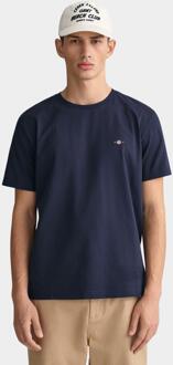 Gant T-shirt korte mouw shield ss t-shirt 2003184/433 Blauw